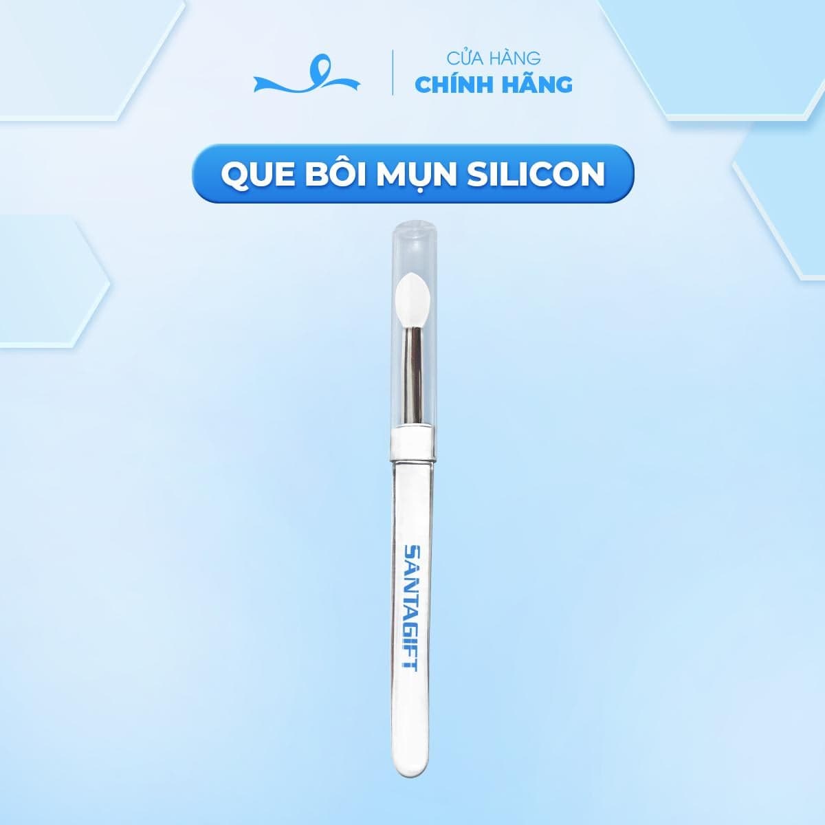 Santagift que bôi mụn silicone vệ sinh có nắp đậy