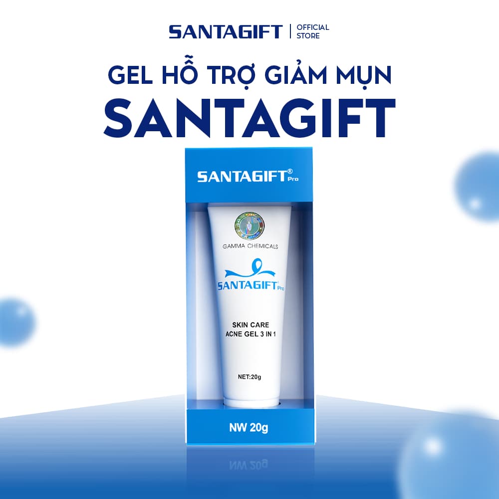 Gel Hỗ Trợ Giảm Mụn Gamma Santagift Pro 20g Skincare Làm Đẹp Da - GGM