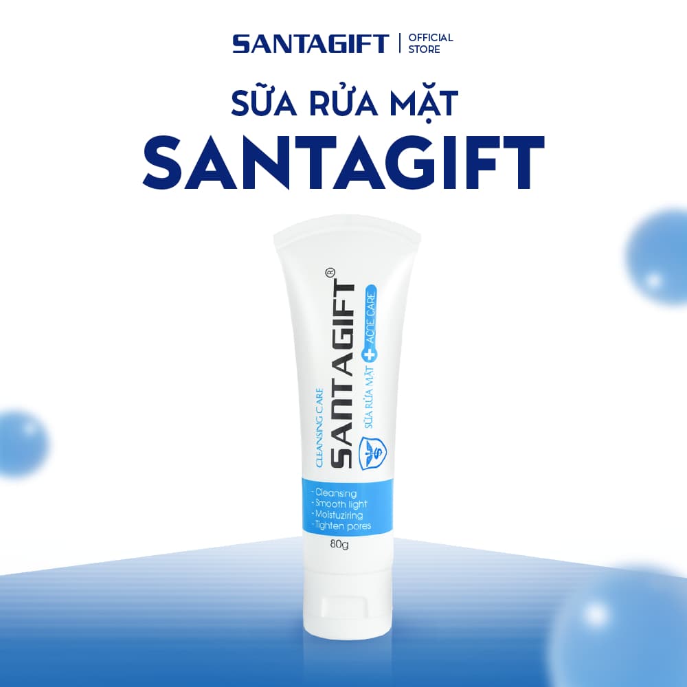 Sữa Rửa Mặt Gamma Santagift Dưỡng Ẩm, Làm Sáng Da 80g - SRM